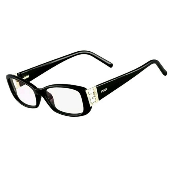 FENDI 💎 ZUCCA Black Baguette Swarovski frames new - Picture 1 of 8